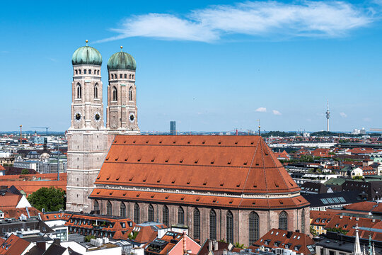 top view of Munich in Germany