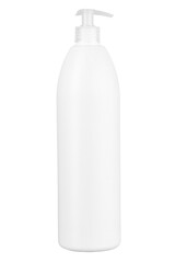 Plastic bottle with dispenser pump for liquid soap , gel, lotion, cream, shampoo, bath foam and...