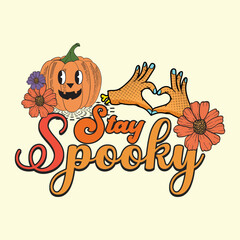 Vintage Halloween T-shirt design, groovy t-shirt design, retro groovy t-shirt design,Groovy style Halloween typography t-shirt design, vintage typography t-shirt design, retro Halloween t-shirt design