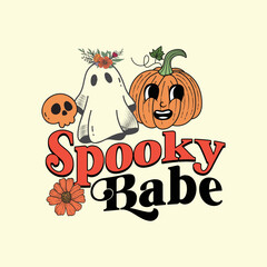 Vintage Halloween T-shirt design, groovy t-shirt design, retro groovy t-shirt design,Groovy style Halloween typography t-shirt design, vintage typography t-shirt design, retro Halloween t-shirt design