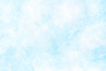 The White Cloud and Blue Sky Watercolor Style Artwork Background