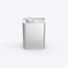 Colored Oil Tin Mockup . 3D render