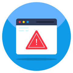 Modern design icon of web error 
