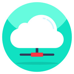 An icon design of share cloud 