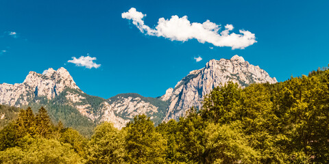 Naklejka premium Beautiful alpine summer view near Reith, Unken, Lofer, Salzburg, Austria