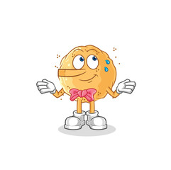 Obraz premium sand ball lie like Pinocchio character. cartoon mascot vector