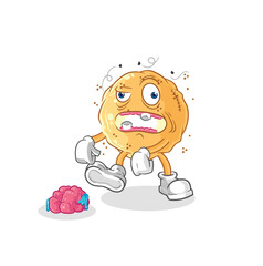 sand ball zombie character.mascot vector