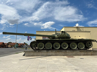 The Memorial Home of Croatian War Veterans at Trpinja Street, Vukovar - Slavonia, Croatia (Spomen dom hrvatskih branitelja na Trpinjskoj cesti, Vukovar - Slavonija, Hrvatska)