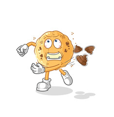 sand ball throwing shit vector