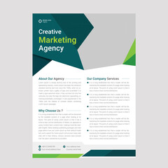 Corporate creative marketing agency flyer design