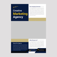 
Creative marketing agency flyer template
