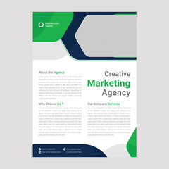  Creative marketing agency corporate flyer design
