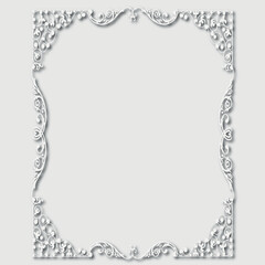 Frame, in the style of an ornament, Vector illustration eps 10, Art.