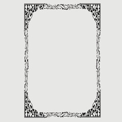 Frame, in the style of an ornament, Vector illustration eps 10, Art.