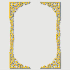 Frame, in the style of an ornament, Vector illustration eps 10, Art.