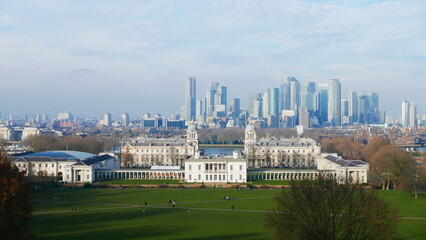 Fototapeta na wymiar A view of Greenwich