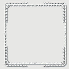 Frame, in the style of an ornament, Vector illustration eps 10, Art.
