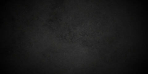 Dark black grunge textured concrete background. Panorama dark grey black slate background or texture. Vector black concrete texture. Stone wall background.	
