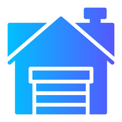 garage gradient icon
