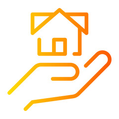 mortgage gradient icon