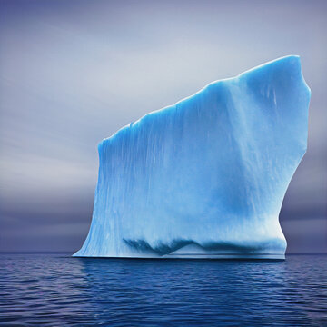 Iceberg Ice Berg Outdoor Tischdecke Fluffy Clouds Sunbeams Garten Stoff Digitaldruck  