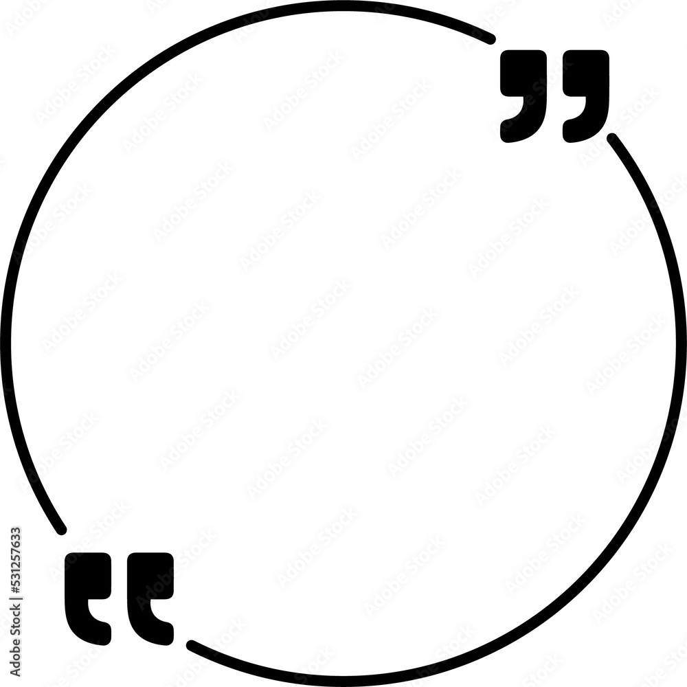Poster quote text box circle frame. quotation bubble textbox design empty frames.