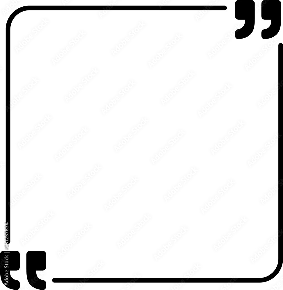 Poster quote text box square frame. quotation bubble textbox design empty frames.