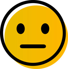 Emoticons with confused emotions. Yellow head character.