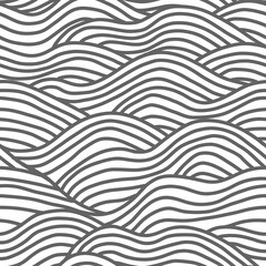 Seamless wave pattern with lines.