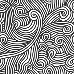 Obraz premium Seamless water or wind wave pattern.