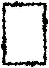 Obraz premium Torn ripped paper border frame