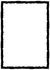 Torn ripped paper frame