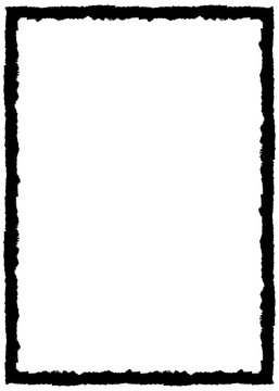 Torn ripped paper frame