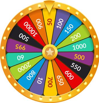 Game wheel roulette luck prize
