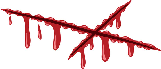 Blood Wound Splatter Illustration

