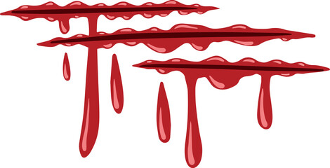 Blood Wound Splatter Illustration
