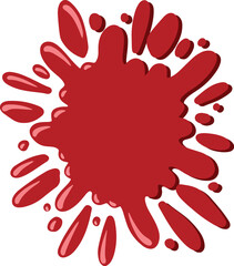Blood Wound Splatter Illustration
