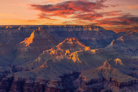 Dramatic Grand Canyon sunset