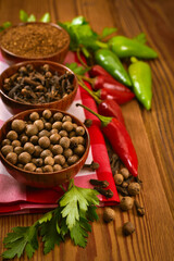 Red pepper in a bowl