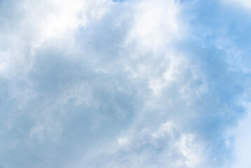 beautiful blue sky with clouds