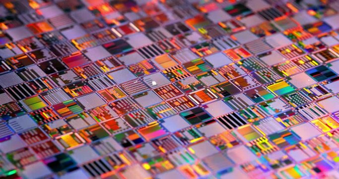 Silicon semiconductor wafer close-up. In electronics, a wafer also called a slice or substrate is a thin slice of semiconductor, a crystalline silicon, used for the fabrication of integrated circuits