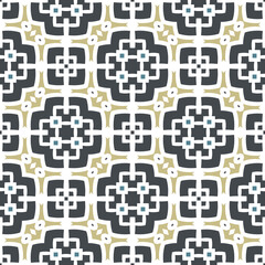 Obraz premium Geometric pattern. Seamless vector background. Ethnic graphic design.