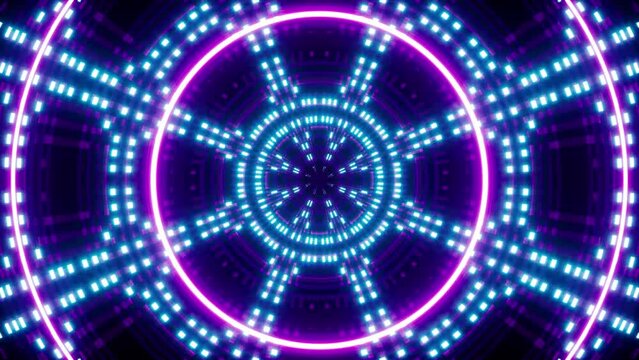 flashing neon lights for music beat