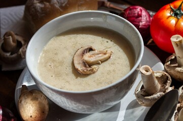 soup with mushrooms