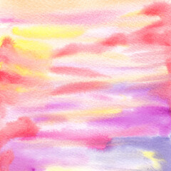 Pink watercolor abstract background. Cover, banner, digital paper, surface design