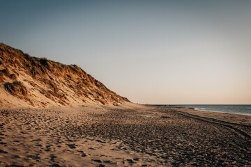 sunset on the beach