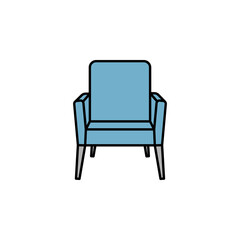 family armchair line icon on white background. Signs and symbols can be used for web, logo, mobile app, UI, UX