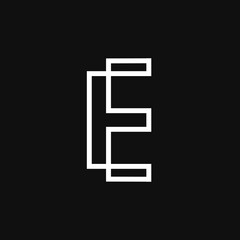 Illustration vector graphic of template logo letters E geometric simple design