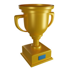 Trophy 3d icon render illustration
