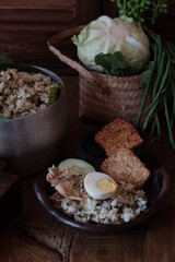healthy breakfast with bread